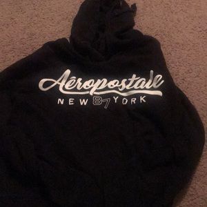 drawstring cropped hoodie